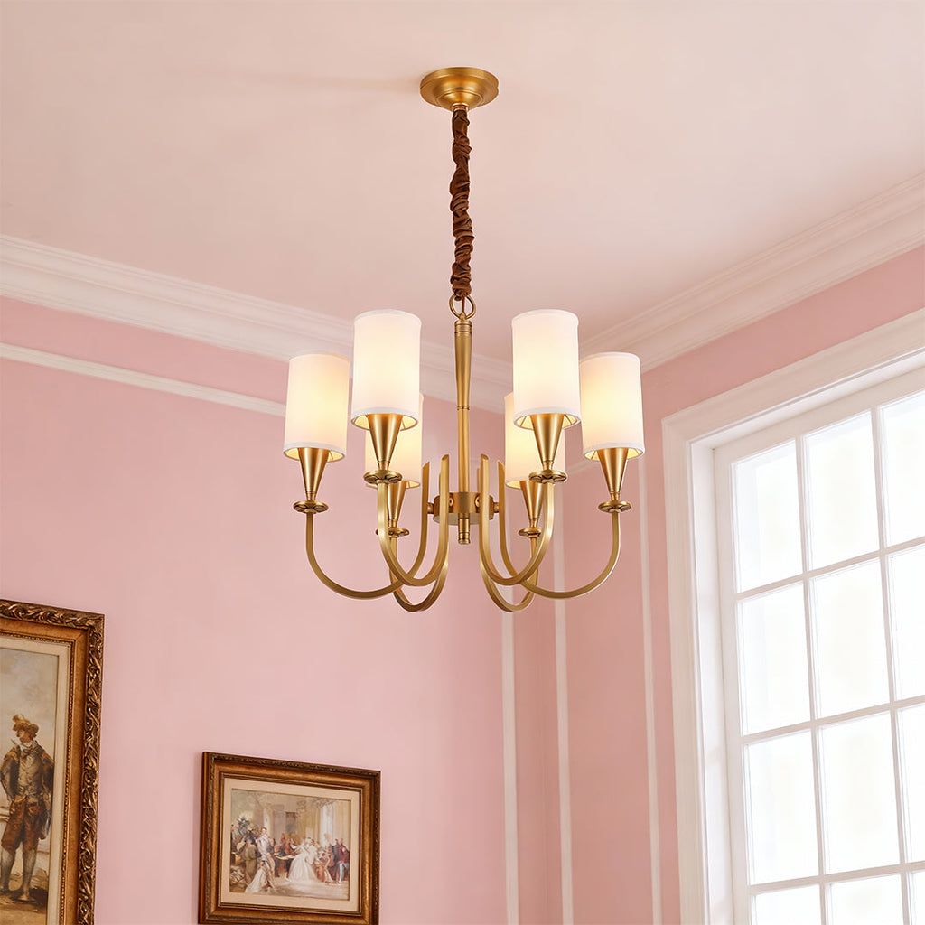 RAVENSCROFT COPPER DRAPED LUMINAIRE