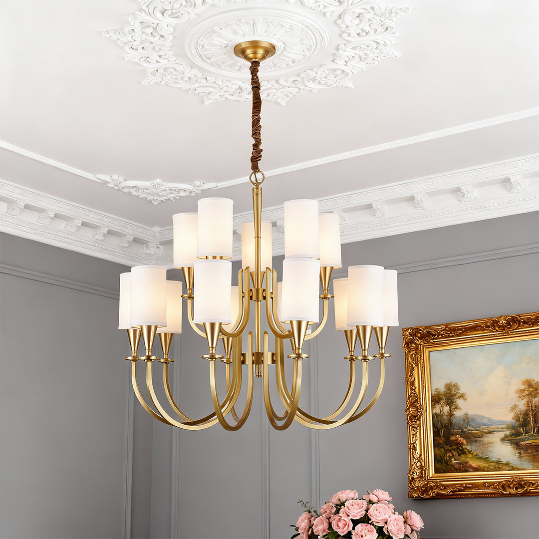 RAVENSCROFT COPPER DRAPED LUMINAIRE