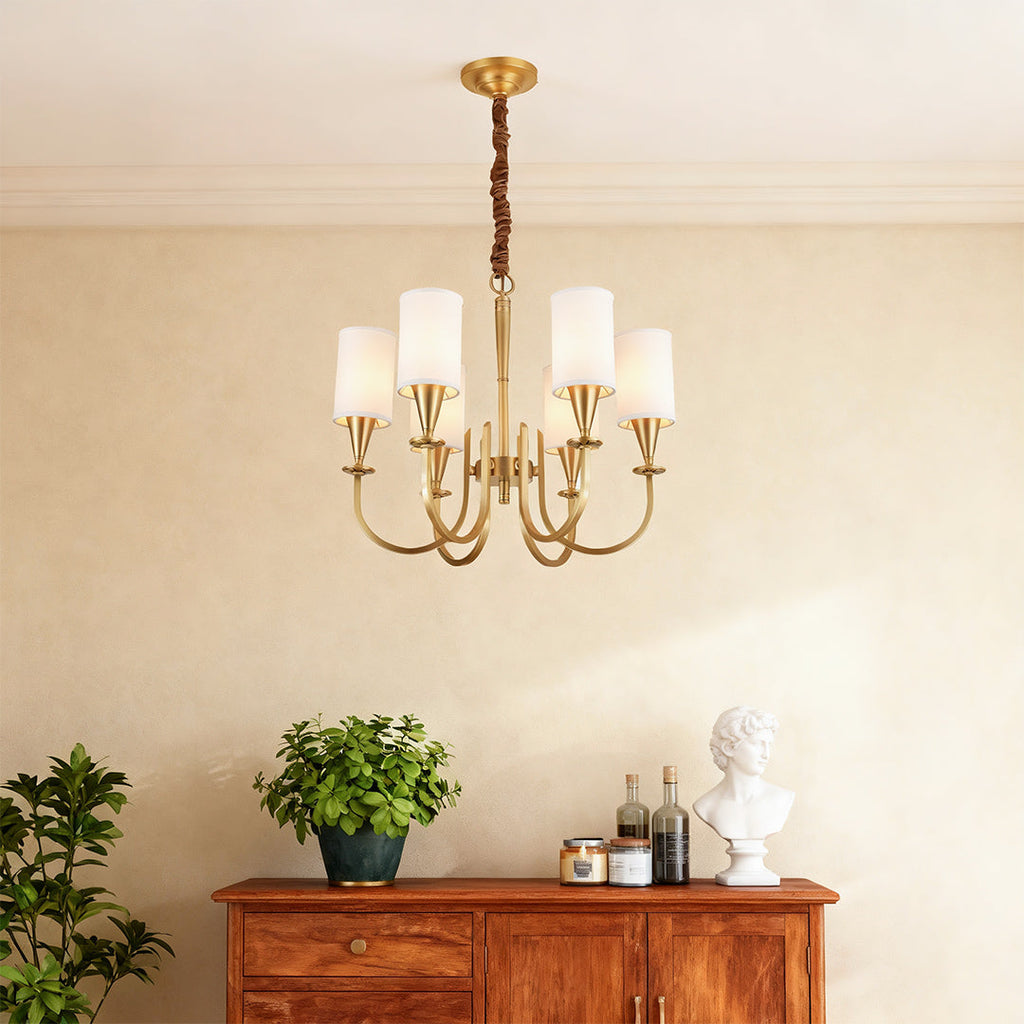 RAVENSCROFT COPPER DRAPED LUMINAIRE