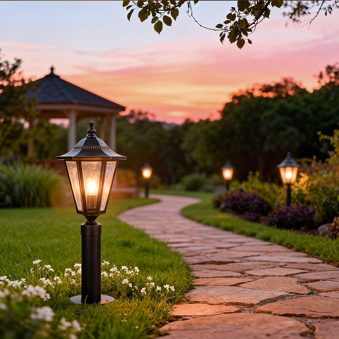 BRAMBLETON COPPER GLOW PATHWAY ILLUMINATORS, WEATHER-RESISTANT LED LIGHTING