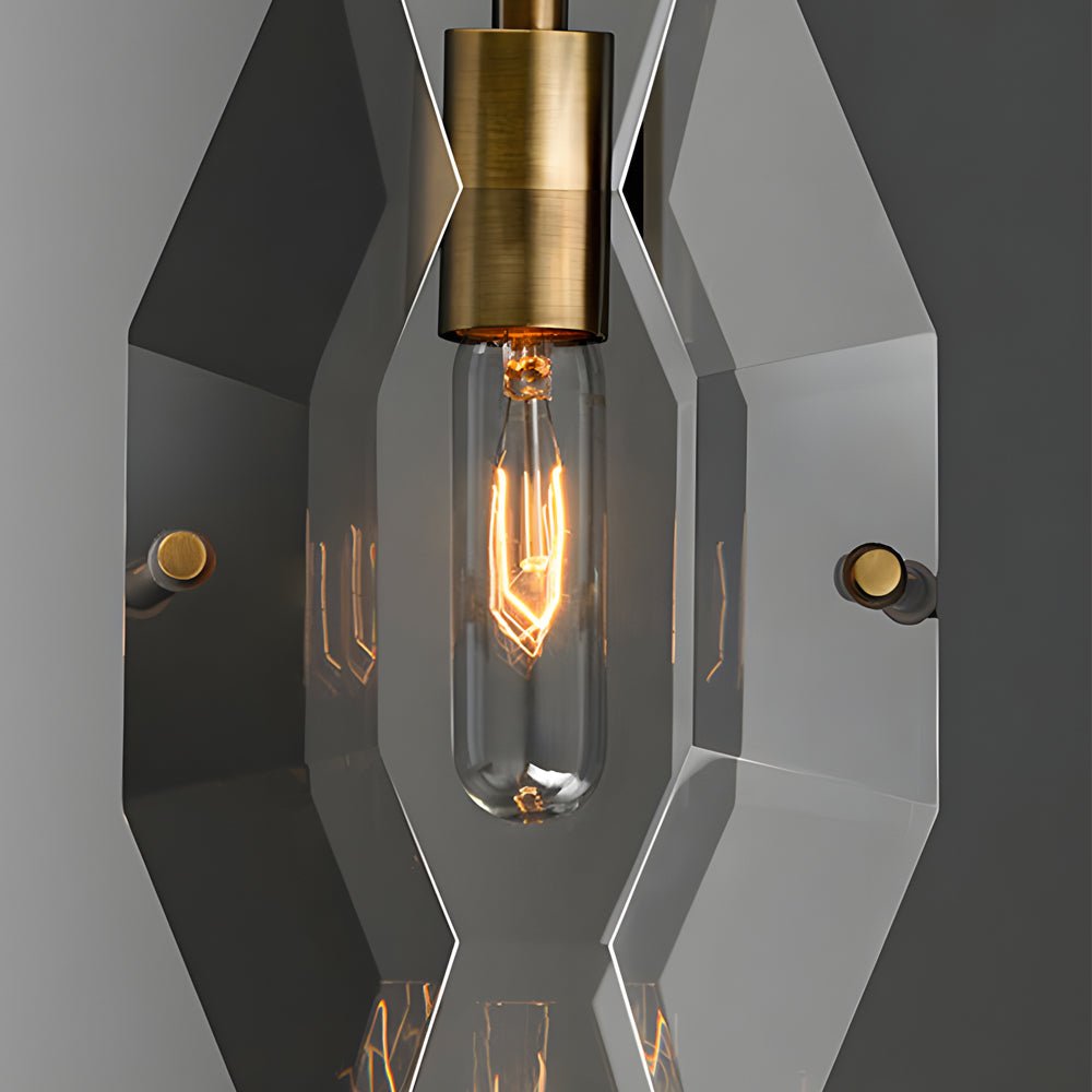 WINTHROP SMOKY CRYSTAL HANGING LANTERN