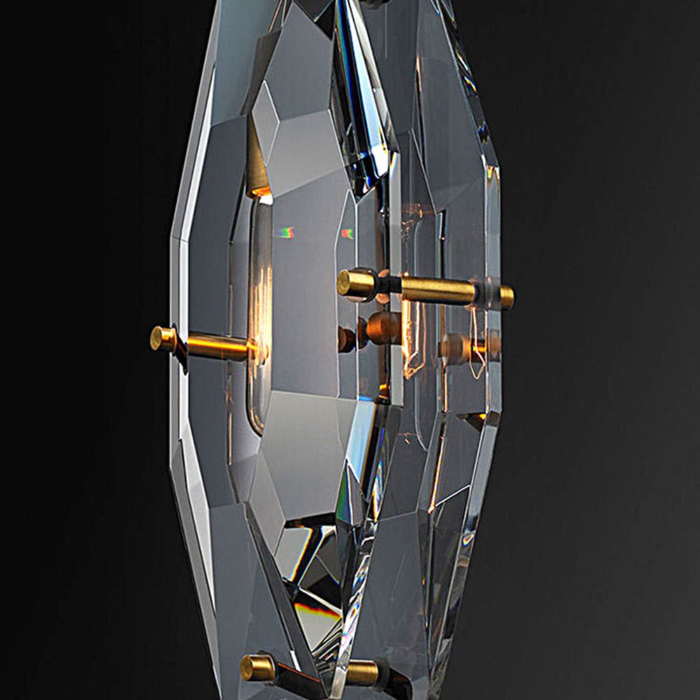 WINTHROP SMOKY CRYSTAL HANGING LANTERN