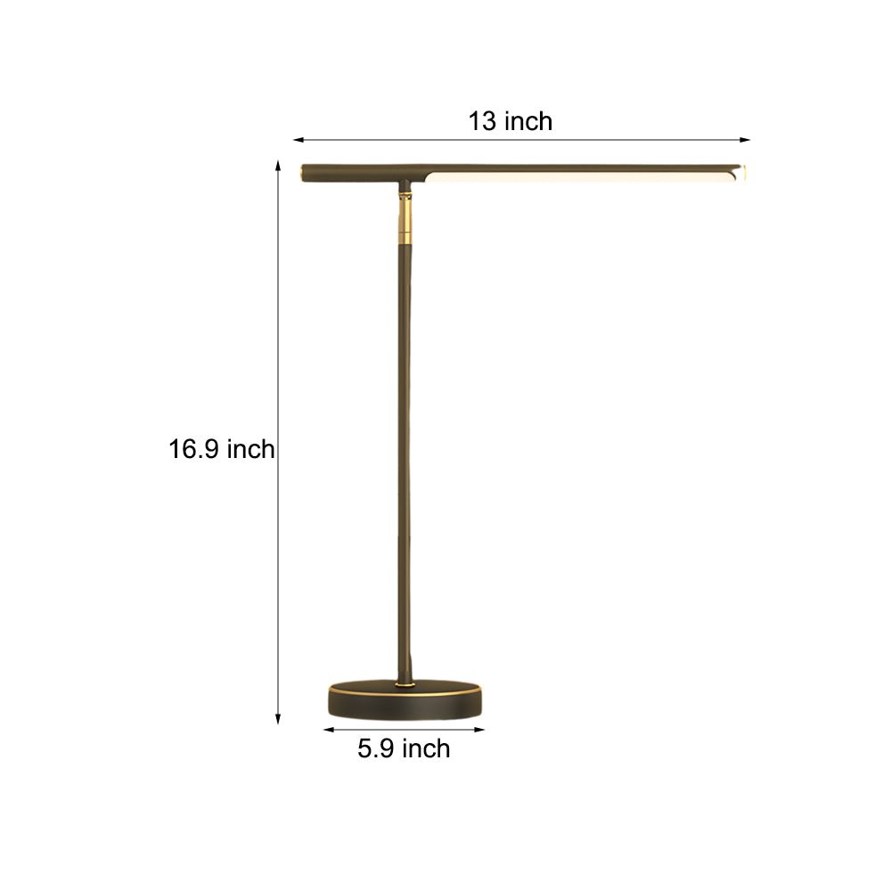 WINTHORPE COPPER-TONED LED DESK LANTERN WITH TILTABLE SHADE FOR OPTIMAL WORKSPACE ILLUMINATION