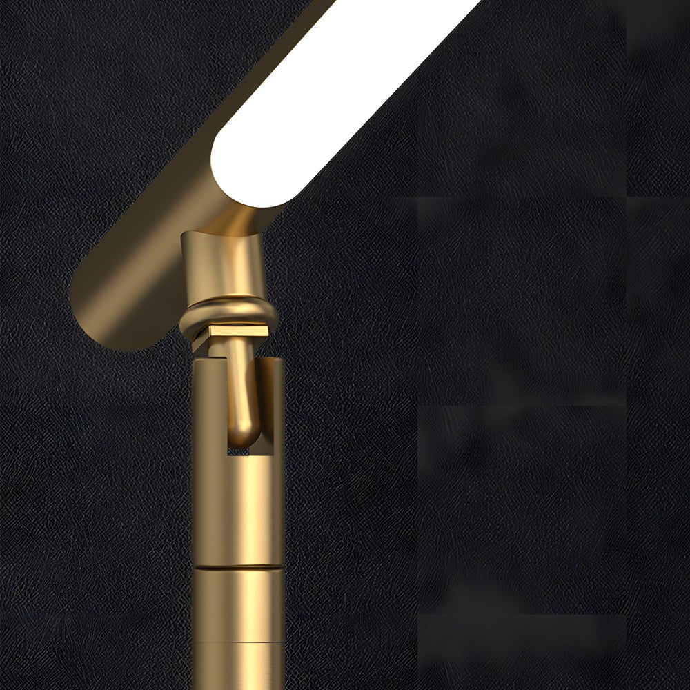 WINTHORPE COPPER-TONED LED DESK LANTERN WITH TILTABLE SHADE FOR OPTIMAL WORKSPACE ILLUMINATION