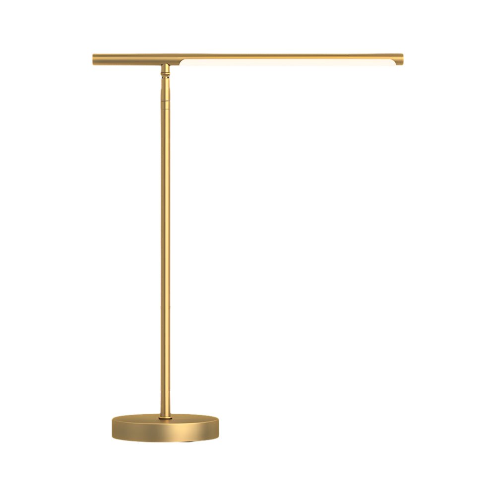 WINTHORPE COPPER-TONED LED DESK LANTERN WITH TILTABLE SHADE FOR OPTIMAL WORKSPACE ILLUMINATION