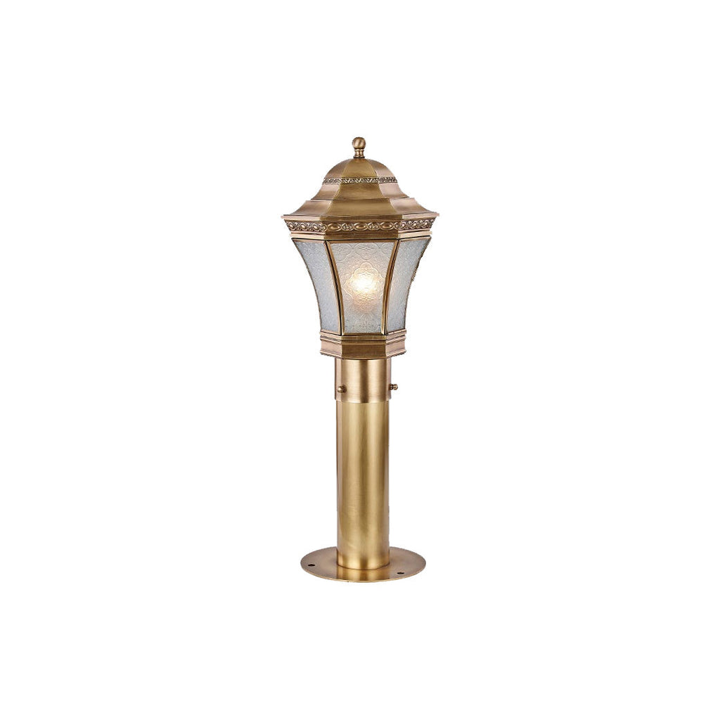 WINDSOR COPPER GARDEN LANTERN WITH WATERPROOF GLASS ENCLOSURE