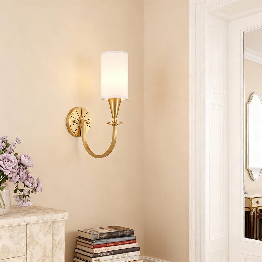 BRAMBLETON COPPER AND TEXTILE WALL SCONCE