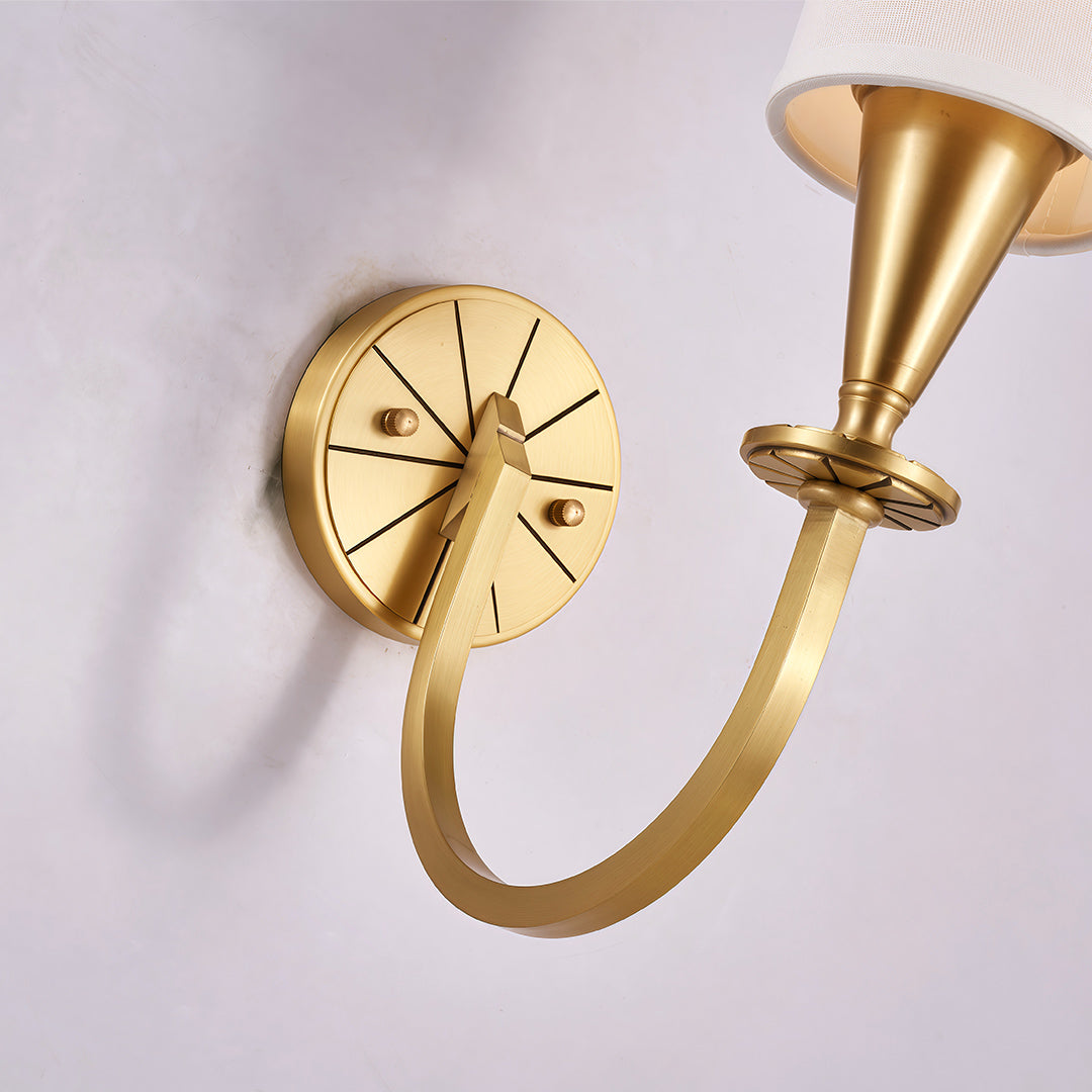 BRAMBLETON COPPER AND TEXTILE WALL SCONCE