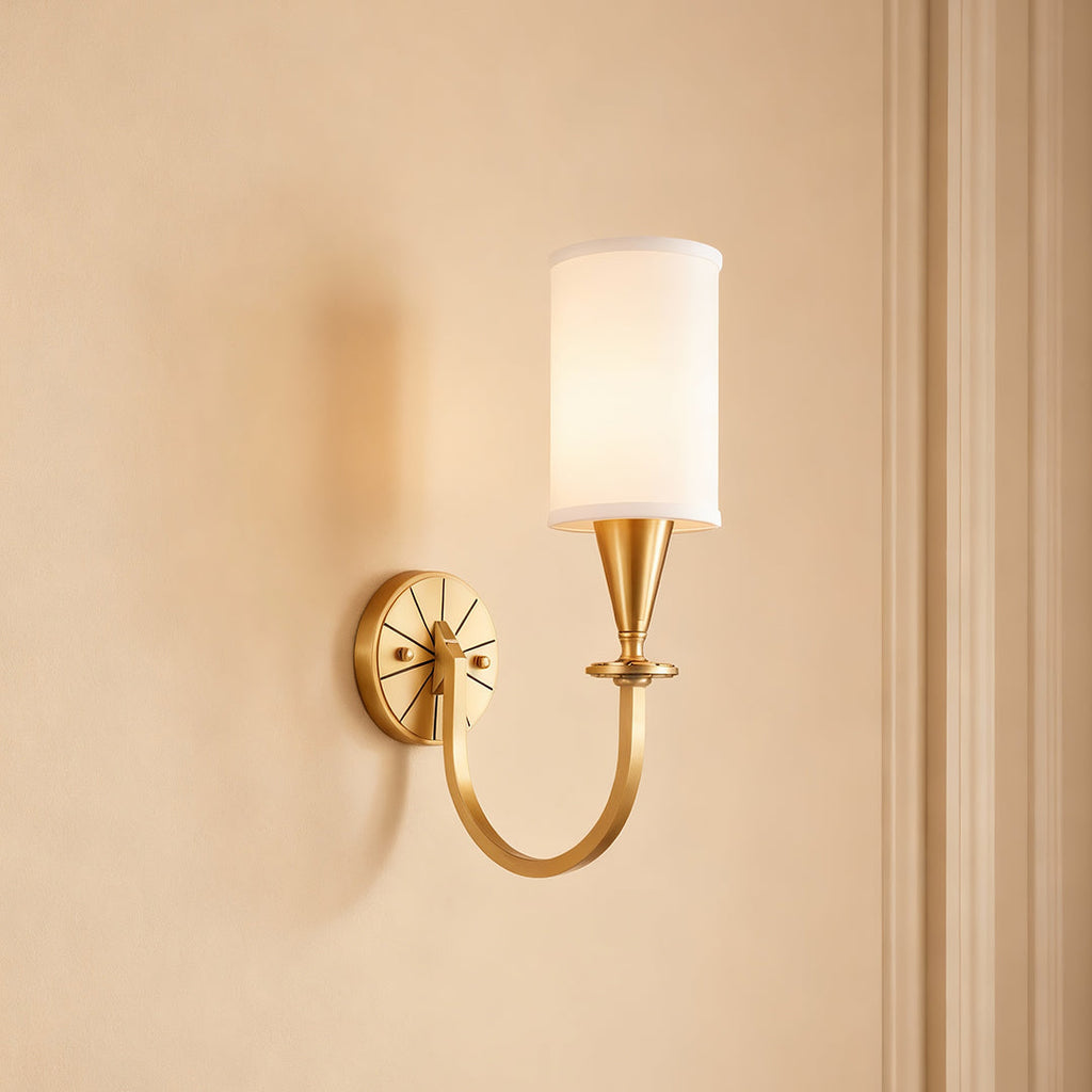 BRAMBLETON COPPER AND TEXTILE WALL SCONCE