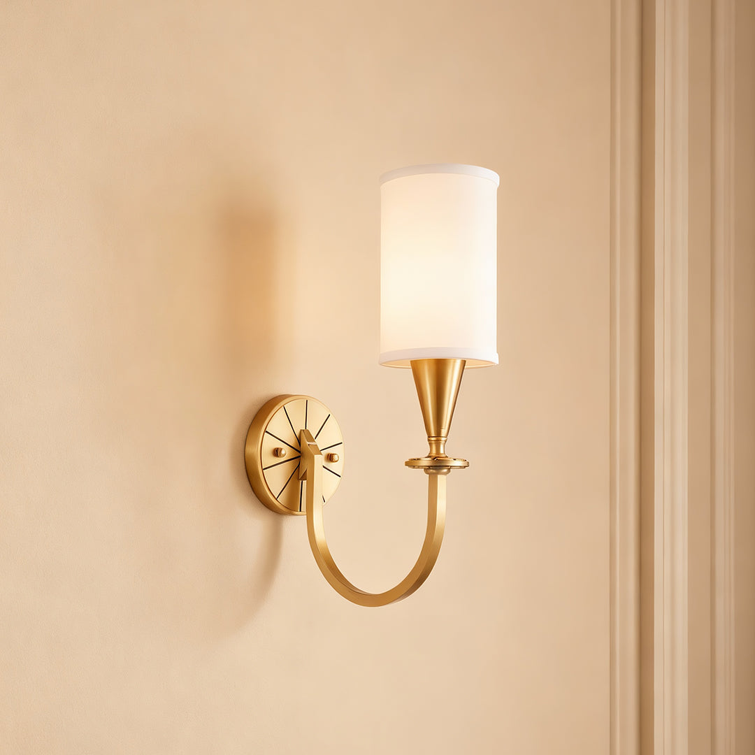 BRAMBLETON COPPER AND TEXTILE WALL SCONCE