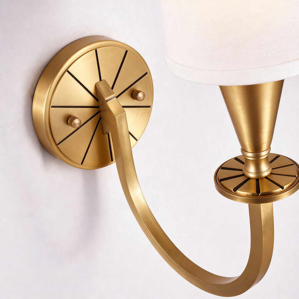 BRAMBLETON COPPER AND TEXTILE WALL SCONCE