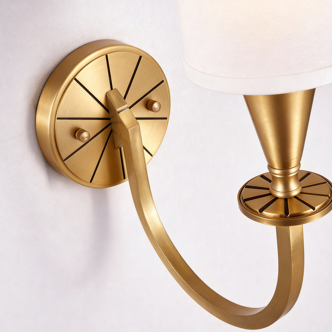 BRAMBLETON COPPER AND TEXTILE WALL SCONCE