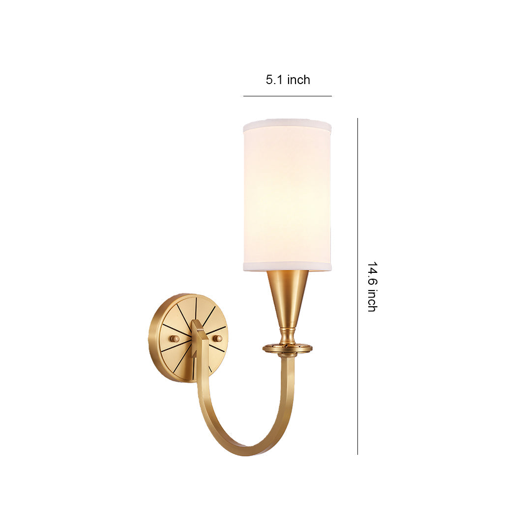 BRAMBLETON COPPER AND TEXTILE WALL SCONCE