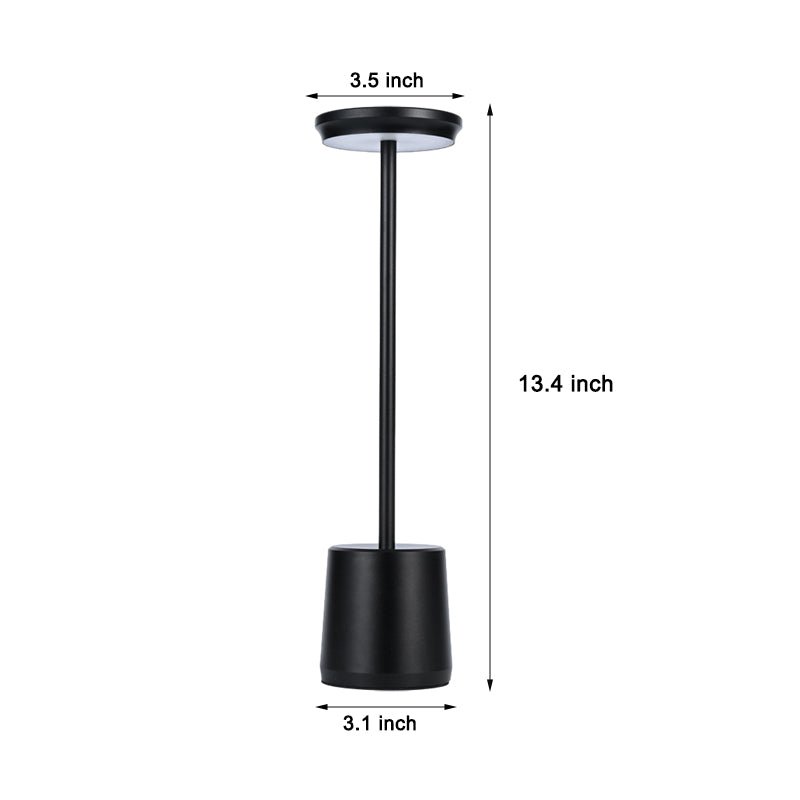 "WINTHORPE WIRELESS ILLUMINATION TABLE LAMP" 

This sophisticated lamp features a rechargeable LED design, providing versatile ambient lighting without the constraints of cords. Its modern aesthetic is perfect for any setting, seamlessly blending function