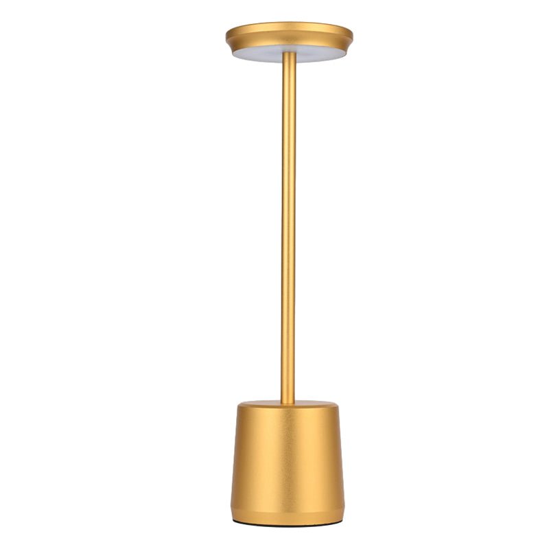 "WINTHORPE WIRELESS ILLUMINATION TABLE LAMP" 

This sophisticated lamp features a rechargeable LED design, providing versatile ambient lighting without the constraints of cords. Its modern aesthetic is perfect for any setting, seamlessly blending function