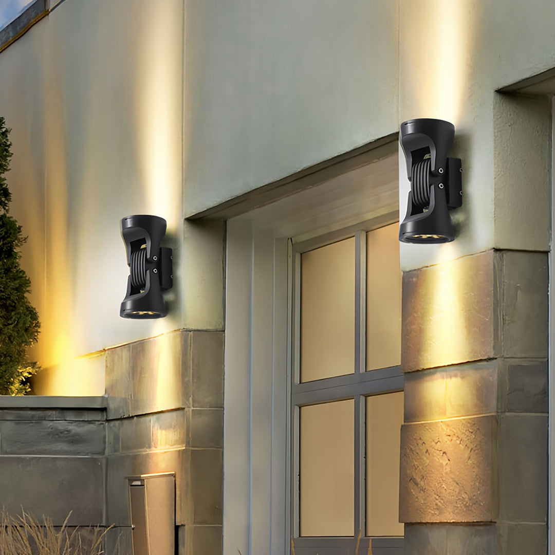 WINTERBOURNE DUAL-FACETED OUTDOOR LED WALL LIGHT