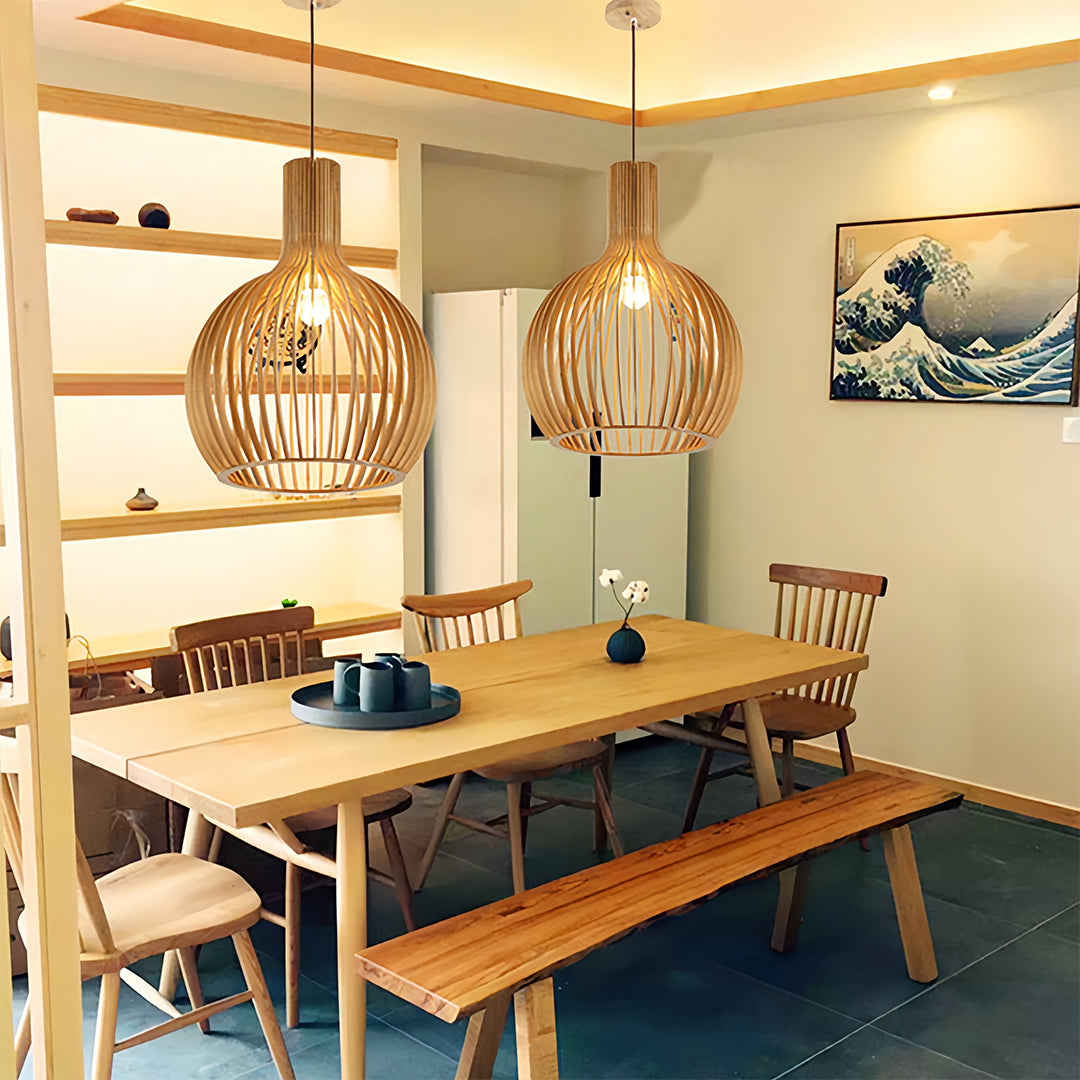 WINDSOR AVIAN WOODEN PENDANT LUMINAIRE