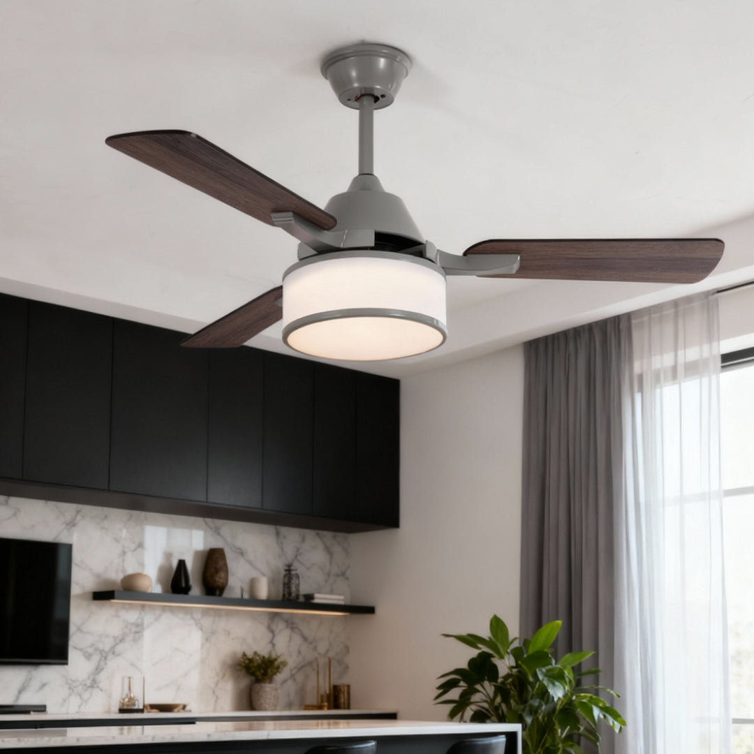WINTHROP VINTAGE FABRIC SHADE CEILING LUMINAIRE