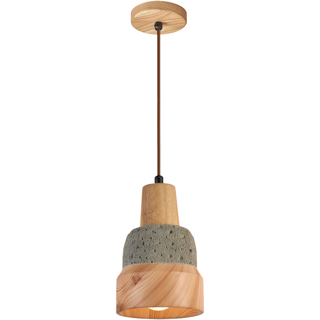 WINTHROP WOODEN CEMENT HANGING LANTERN