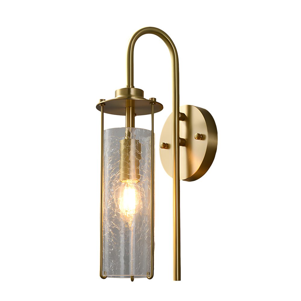 BRACKENDALE CRACKLED GLASS COPPER WALL SCONCE