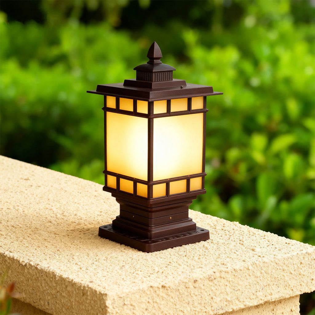 WINTHROP CAST IRON OUTDOOR LANTERN POST LIGHT