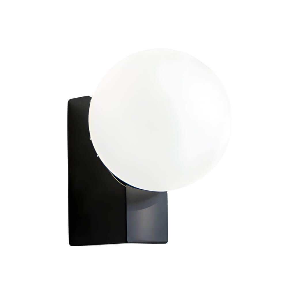 WINDSOR CREAM GLASS ORB WALL SCONCE WITH DIMMING CAPABILITY