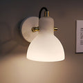 WINTHROP 235° SWIVEL WHITE GLASS WALL SCONCE