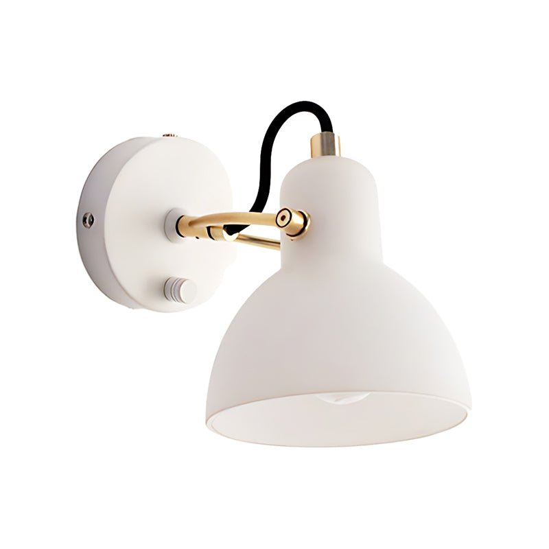 WINTHROP 235° SWIVEL WHITE GLASS WALL SCONCE