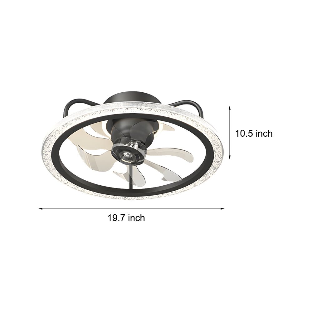 WINTHROP MODERN 360° ROTATING CEILING FAN WITH INTEGRATED LIGHTING AND DIMMER