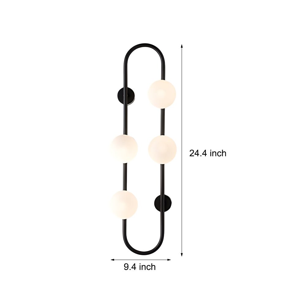 WINDSOR BUBBLE GLASS TRIO WALL SCONCE LIGHTING