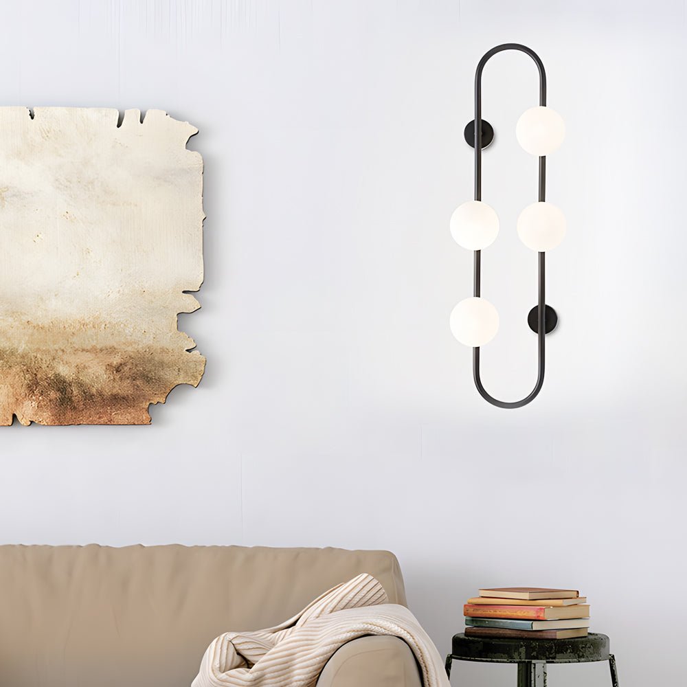 WINDSOR BUBBLE GLASS TRIO WALL SCONCE LIGHTING
