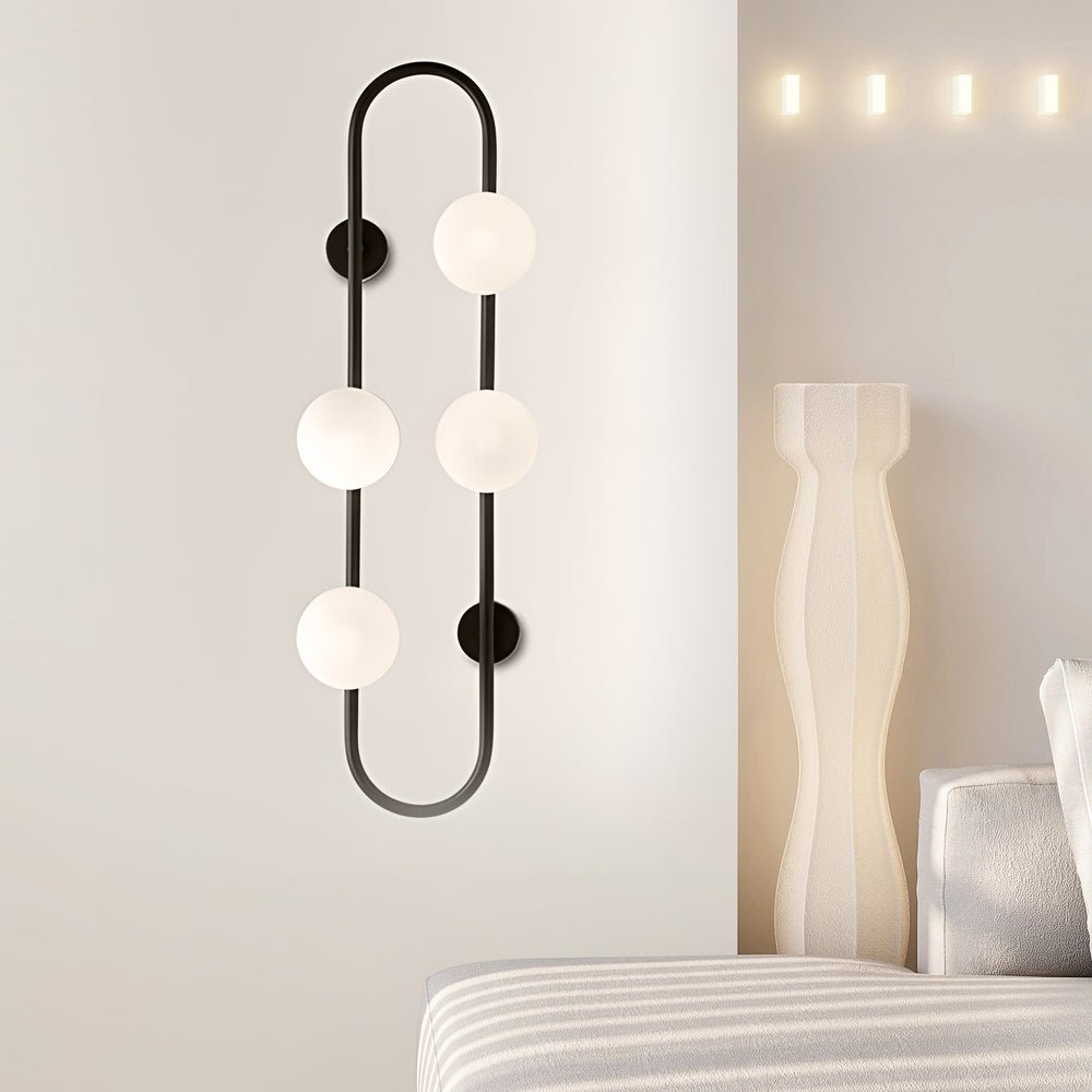 WINDSOR BUBBLE GLASS TRIO WALL SCONCE LIGHTING