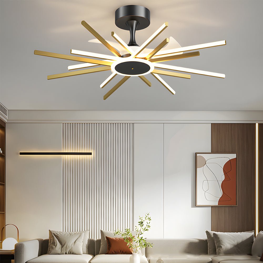 WINDSOR STARBURST MODERN LED CEILING LIGHT