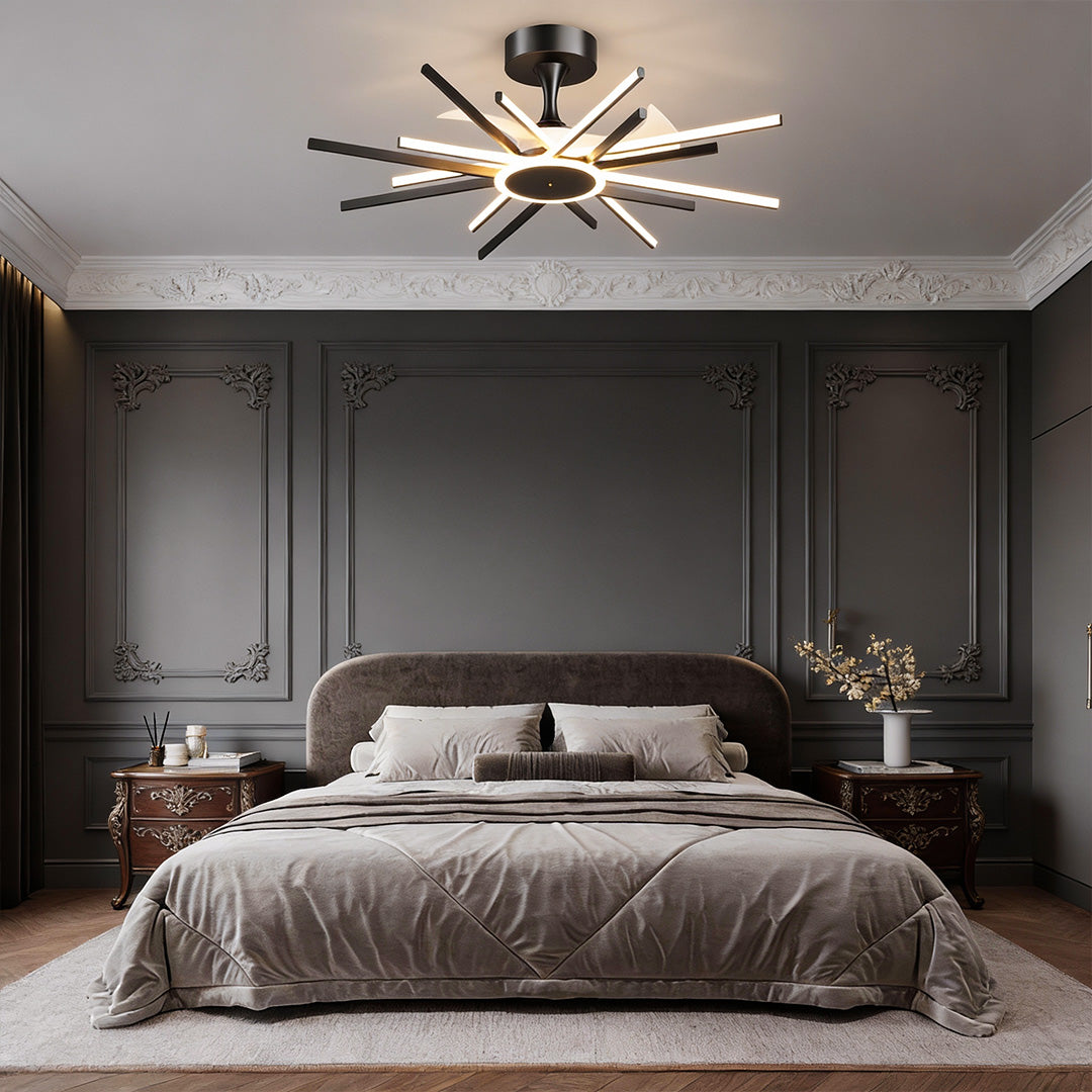 WINDSOR STARBURST MODERN LED CEILING LIGHT