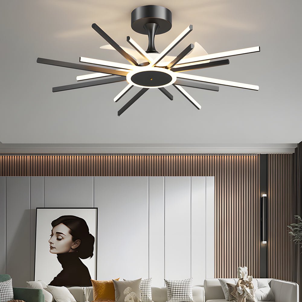 WINDSOR STARBURST MODERN LED CEILING LIGHT