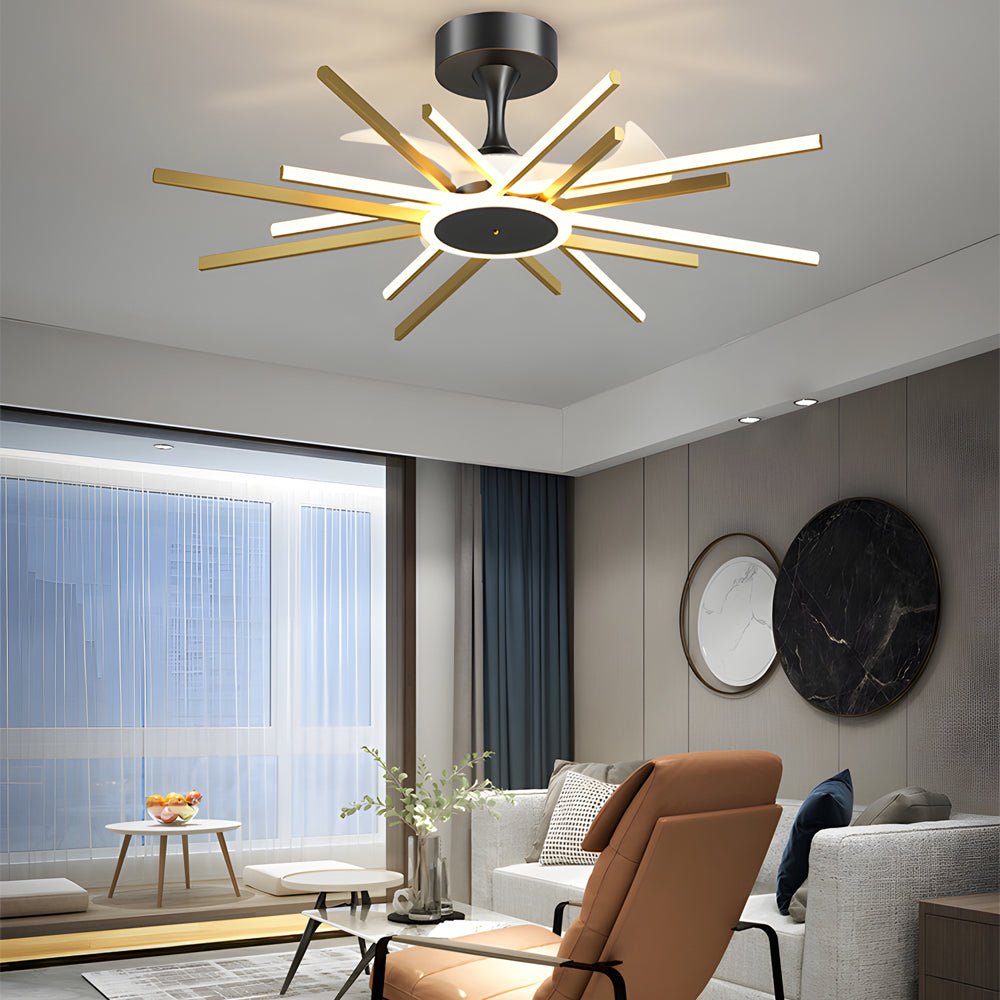 WINDSOR STARBURST MODERN LED CEILING LIGHT