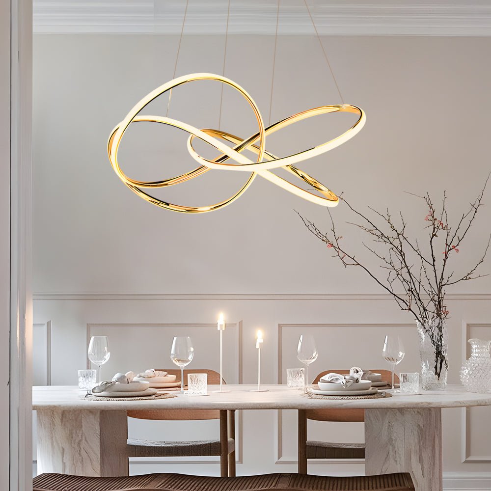 WINTERBOURNE CURVILINEAR LED CHANDELIER WITH TRIPLE DIMMING OPTION