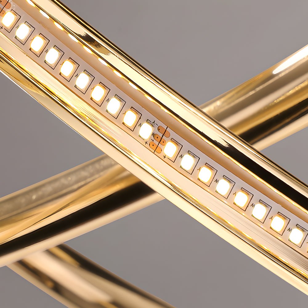 WINTERBOURNE CURVILINEAR LED CHANDELIER WITH TRIPLE DIMMING OPTION