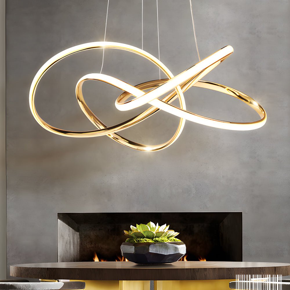 WINTERBOURNE CURVILINEAR LED CHANDELIER WITH TRIPLE DIMMING OPTION
