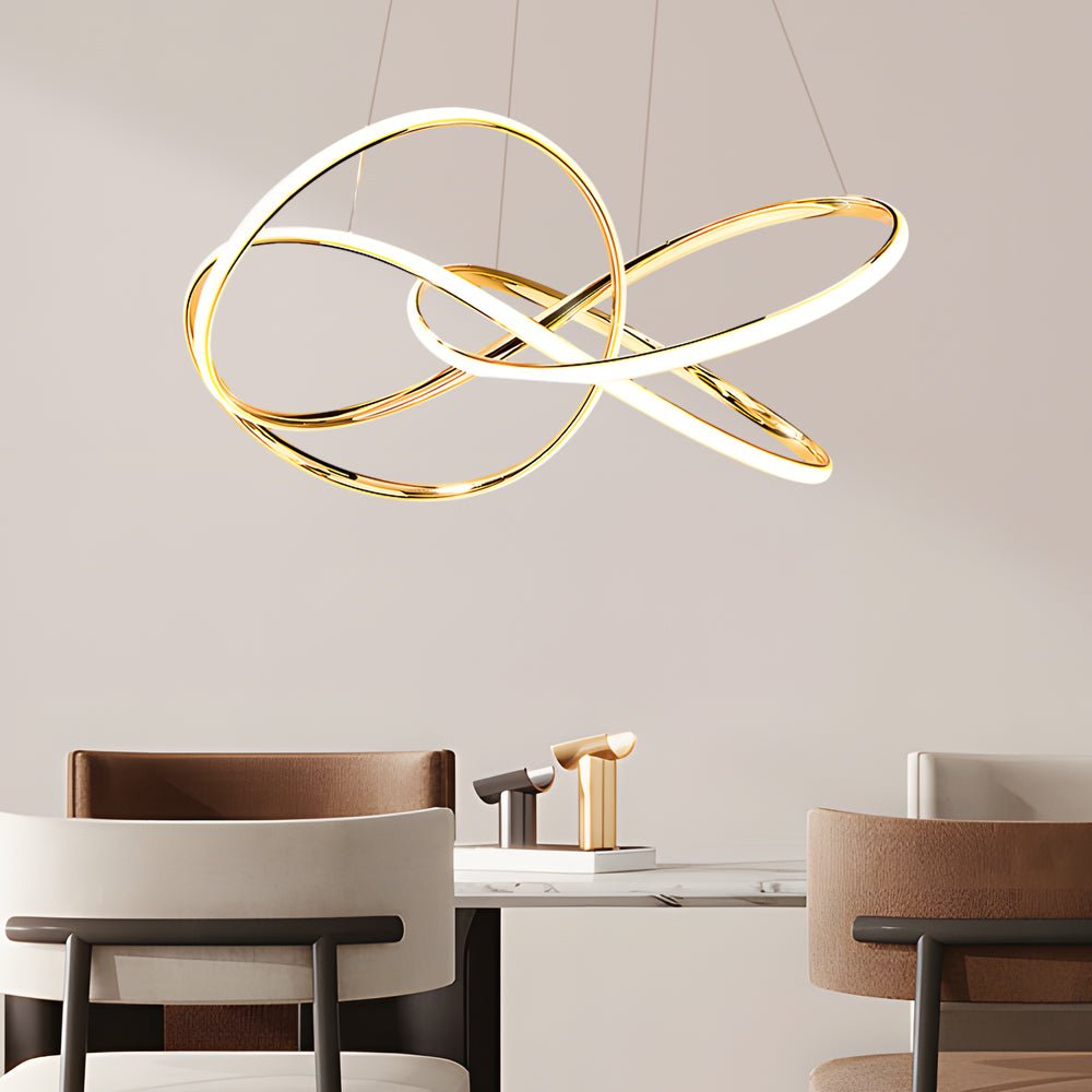 WINTERBOURNE CURVILINEAR LED CHANDELIER WITH TRIPLE DIMMING OPTION