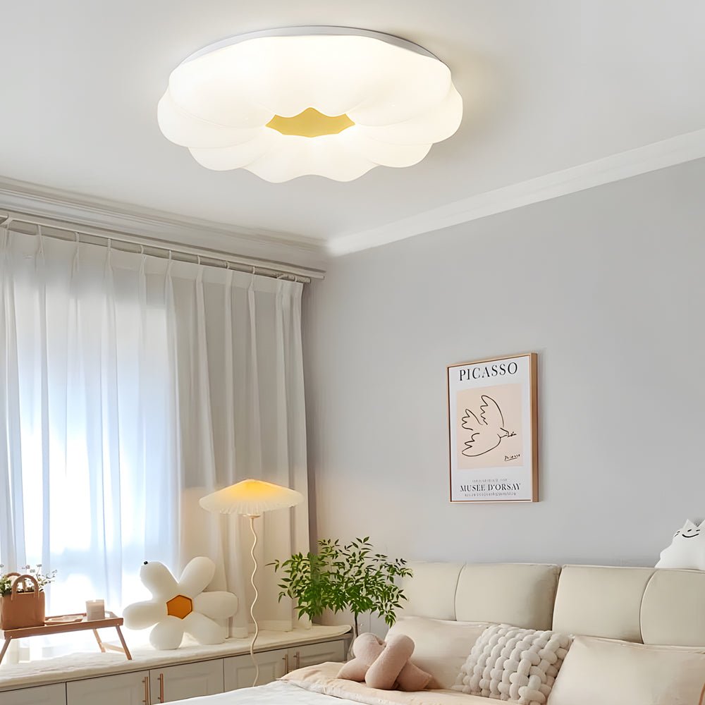 WINDSOR FLORAL ACRYLIC TRILOGY CEILING LIGHT