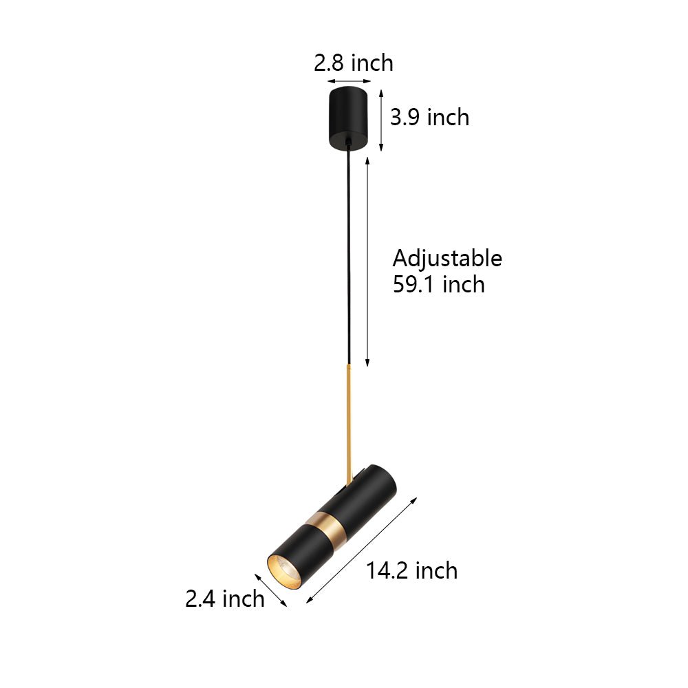 WINTHROPE CYLINDRICAL LED PENDANT WITH TRIPLE DIMMING FEATURE