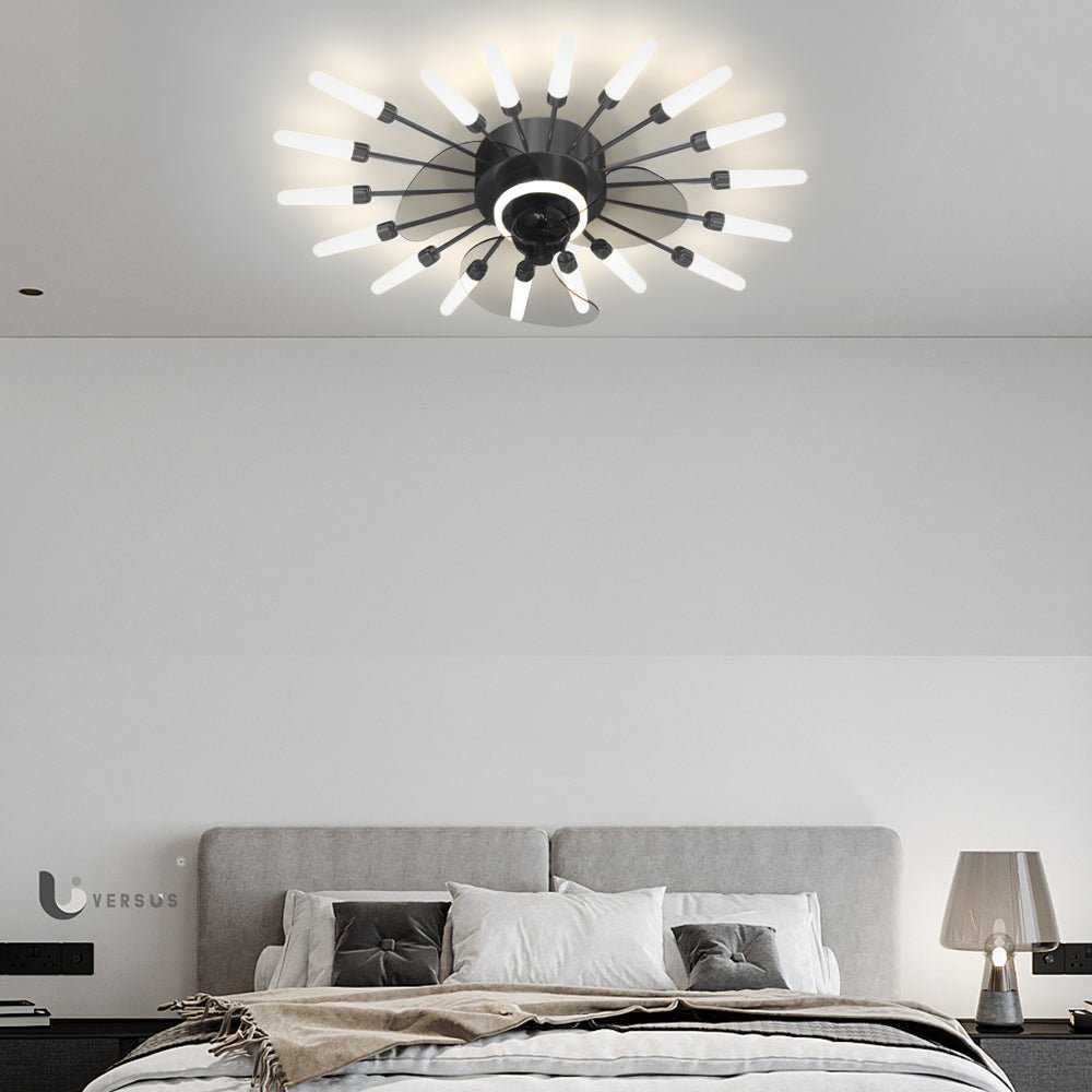 WINTERBOURNE BLOOMING WHIRL CEILING FAN WITH DIMMABLE LIGHTS