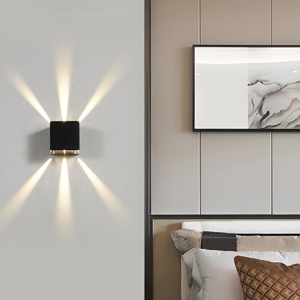 WINSLOW RADIANCE UP-DOWN OUTDOOR SCONCE"  
2. "HARTLEY ILLUMINATED WALL ART LIGHTING"  
3. "GRENADIER DUAL-FLOW LED EXTERIOR LAMP"  
4. "BELLAMY MODERN ASCENT WALL LIGHT"  
5. "DUNWICH LUMINARY UPWARD-DOWNWARD SCONCE"  
6. "TAVISTOCK TWILIGHT OUTDOOR WALL