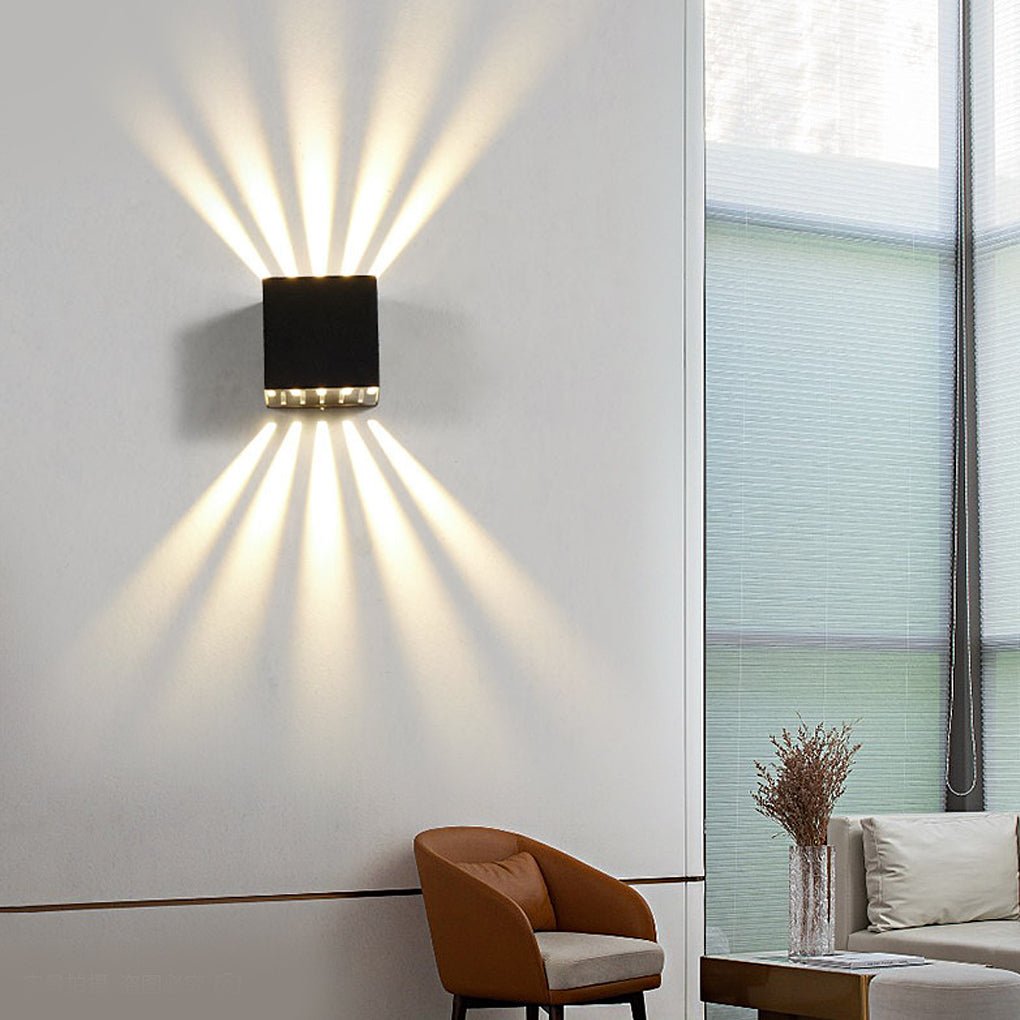 WINSLOW RADIANCE UP-DOWN OUTDOOR SCONCE"  
2. "HARTLEY ILLUMINATED WALL ART LIGHTING"  
3. "GRENADIER DUAL-FLOW LED EXTERIOR LAMP"  
4. "BELLAMY MODERN ASCENT WALL LIGHT"  
5. "DUNWICH LUMINARY UPWARD-DOWNWARD SCONCE"  
6. "TAVISTOCK TWILIGHT OUTDOOR WALL