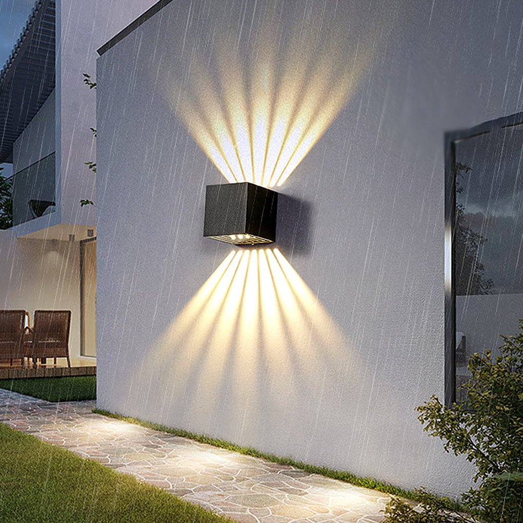 WINSLOW RADIANCE UP-DOWN OUTDOOR SCONCE"  
2. "HARTLEY ILLUMINATED WALL ART LIGHTING"  
3. "GRENADIER DUAL-FLOW LED EXTERIOR LAMP"  
4. "BELLAMY MODERN ASCENT WALL LIGHT"  
5. "DUNWICH LUMINARY UPWARD-DOWNWARD SCONCE"  
6. "TAVISTOCK TWILIGHT OUTDOOR WALL