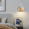 WINDSOR SMOKE GRAY GLASS COGNAC HANGING LANTERN