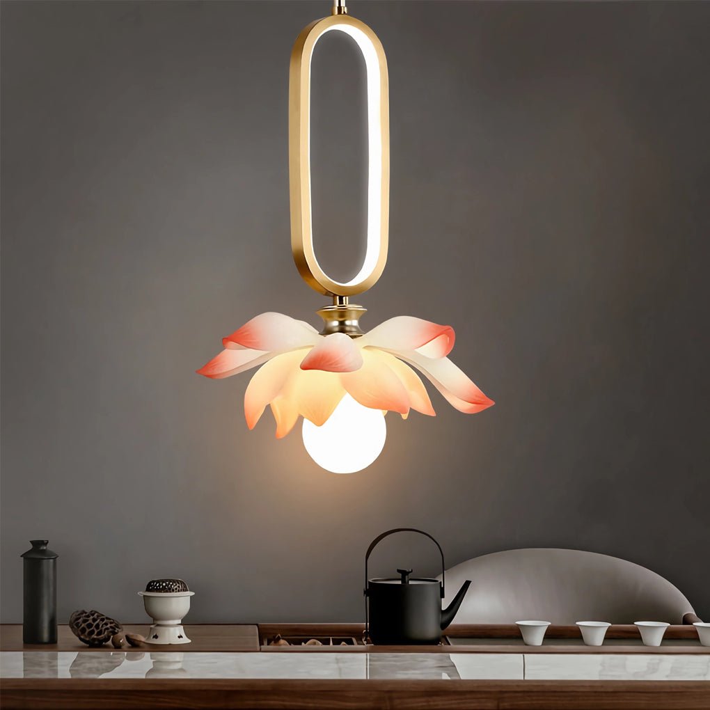 FLORENCE COPPER GLOW OVAL PENDANT LIGHT