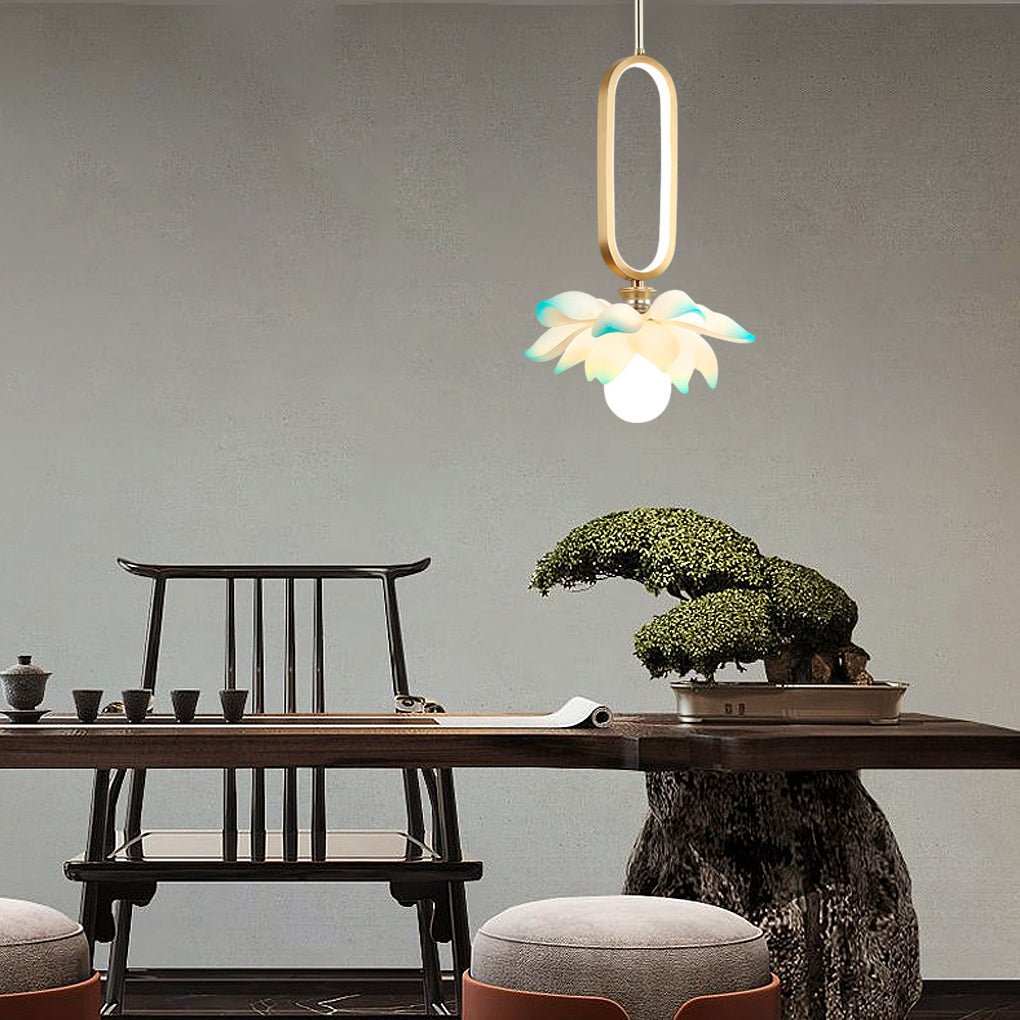 FLORENCE COPPER GLOW OVAL PENDANT LIGHT