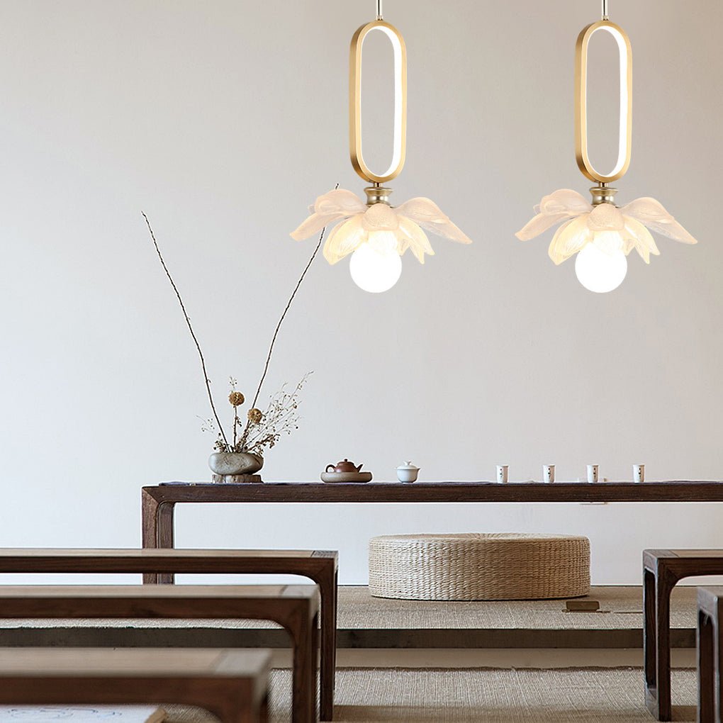 FLORENCE COPPER GLOW OVAL PENDANT LIGHT